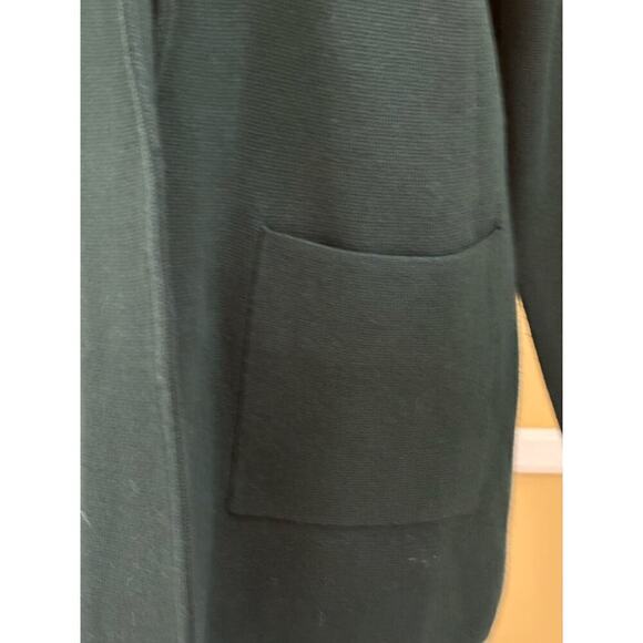 J. Crew green Sophie Open Front Sweater Blazer, large, office, cool weather - Picture 4 of 7